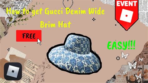 gucci free hat roblox|gucci garden hat roblox.